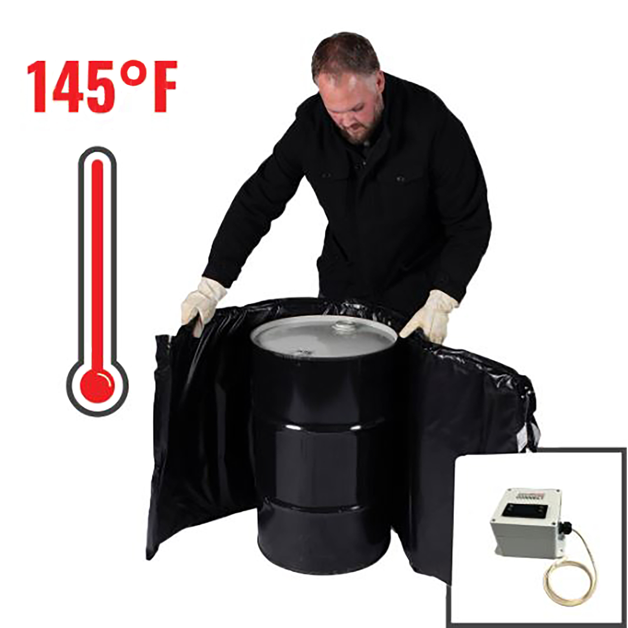 Powerblanket PB Connect, 15-Gal PB Connected Drum Heater w/Smart Tstat, Volts 120 Model# BH15CONNECT